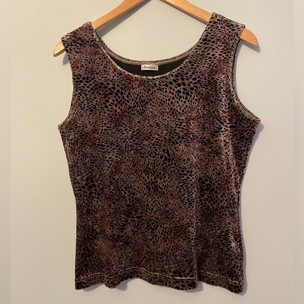 Neiman Marcus Cheetah Print Blouse Large